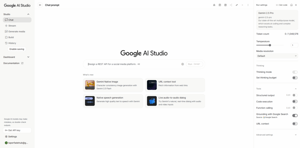 Google AI Studio