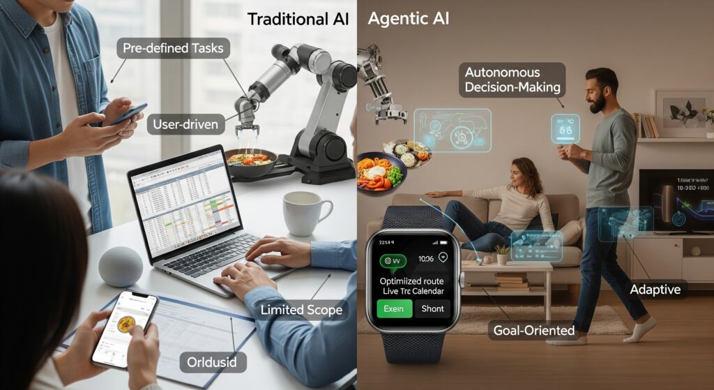 Key Differences Between Traditional and Agentic AI